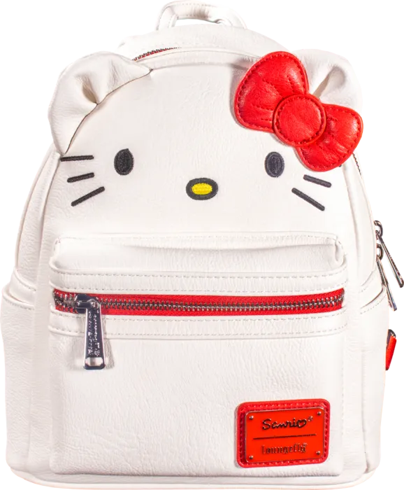 10" Sanrio - Hello Kitty Cosplay Faux Leather Mini Backpack Bag Loungefly Exclusive