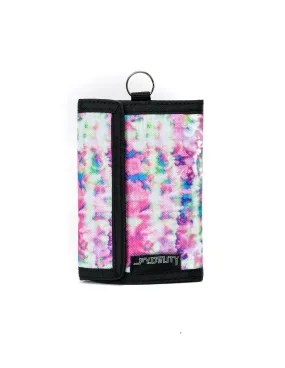 80's Wallet | Bi-Fold RFID |Tie Dye Pink Crackle