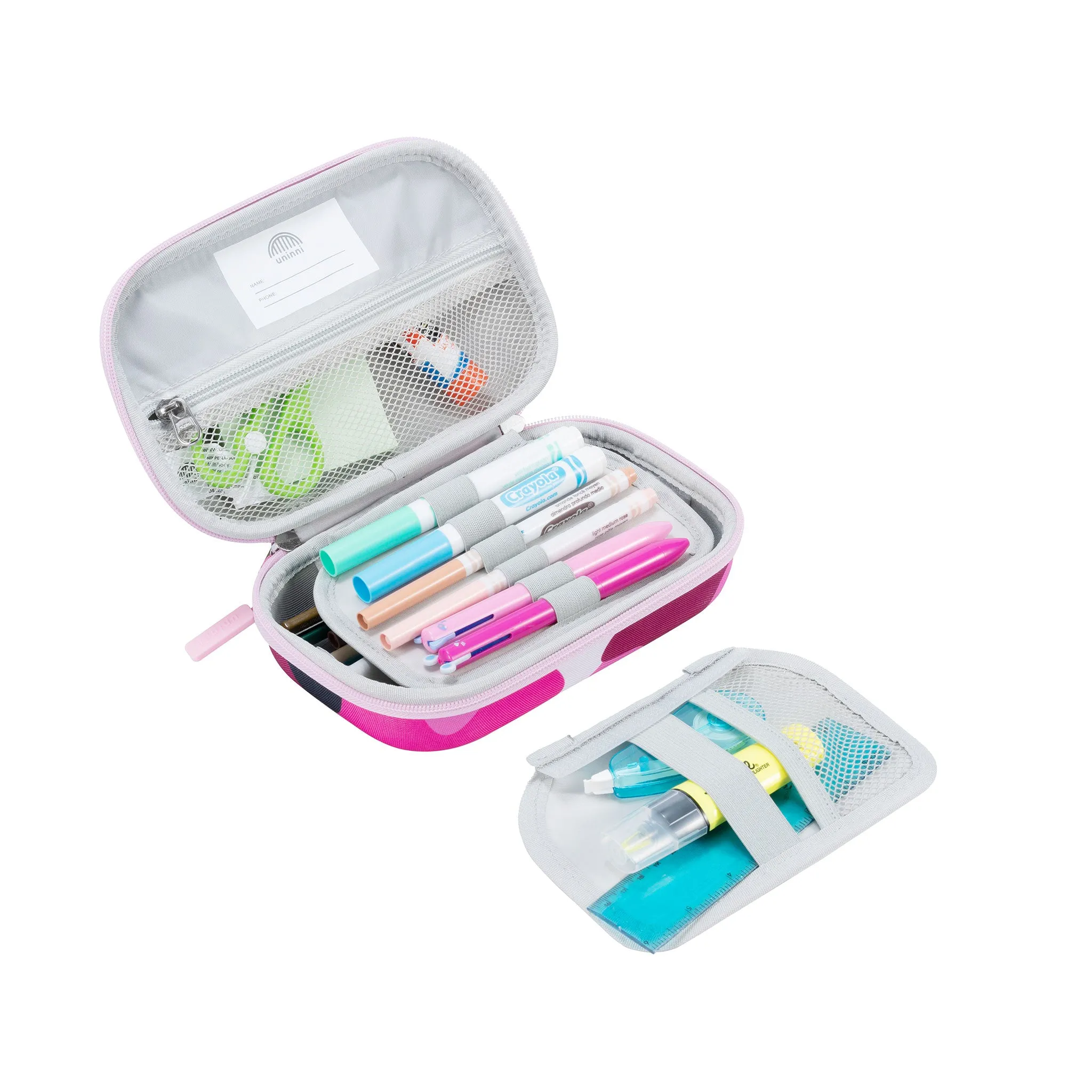 Arden Pencil Case - Camo Kid Fuchsia