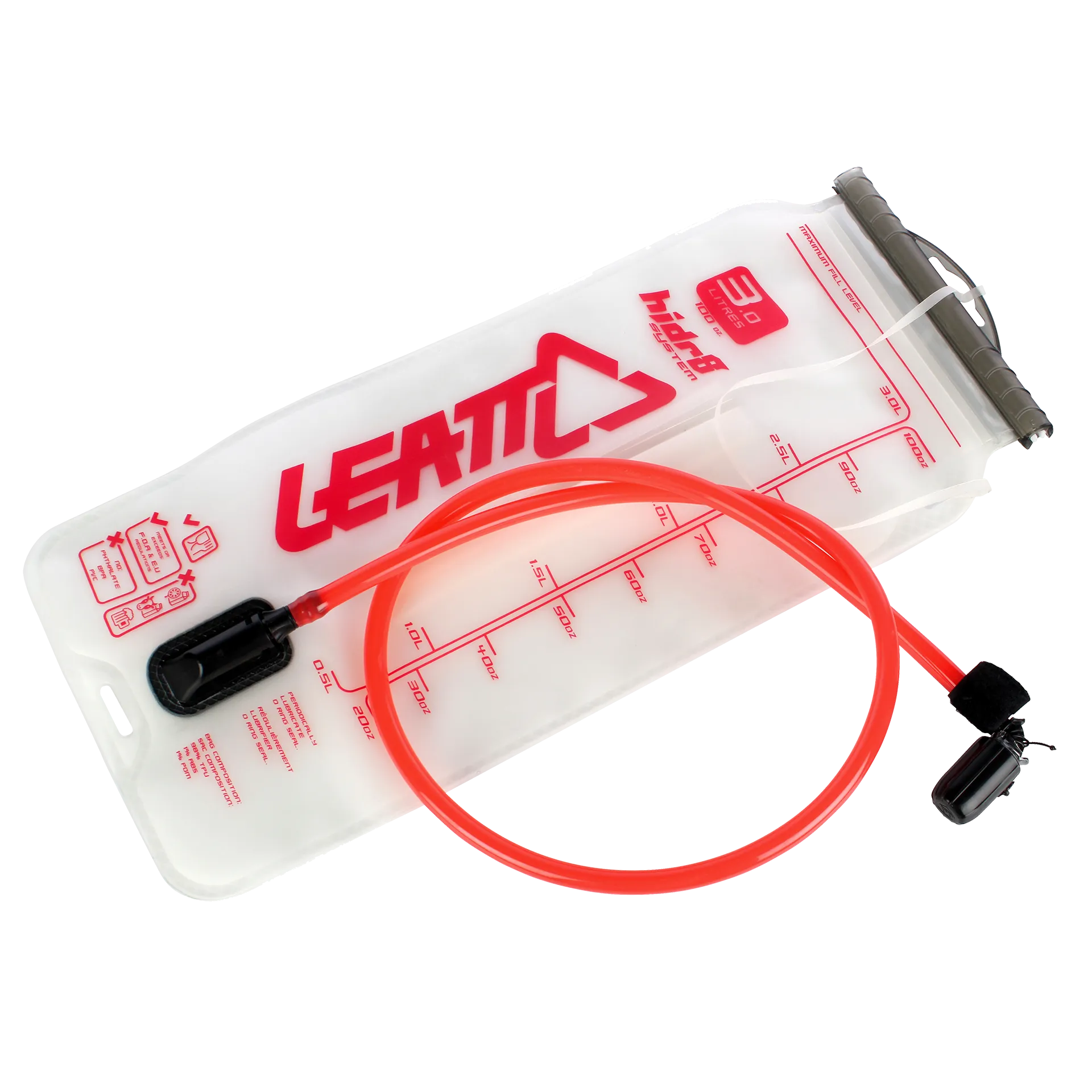 Bladder Flat CleanTech 3L (100oz) w tube and bite valve
