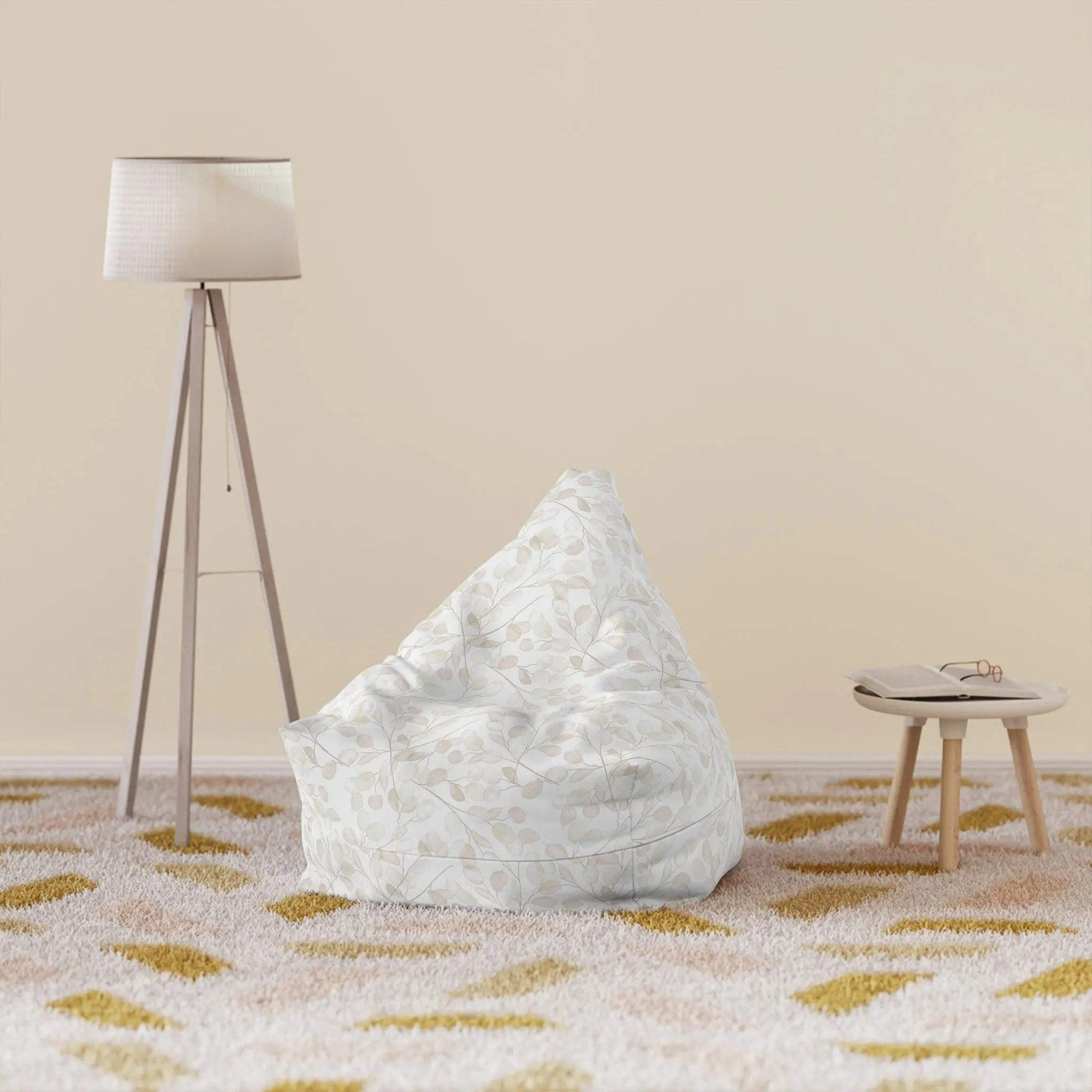 Blossom Luxe Bean Bag Chair Cover: Elite Maison Premium Edition
