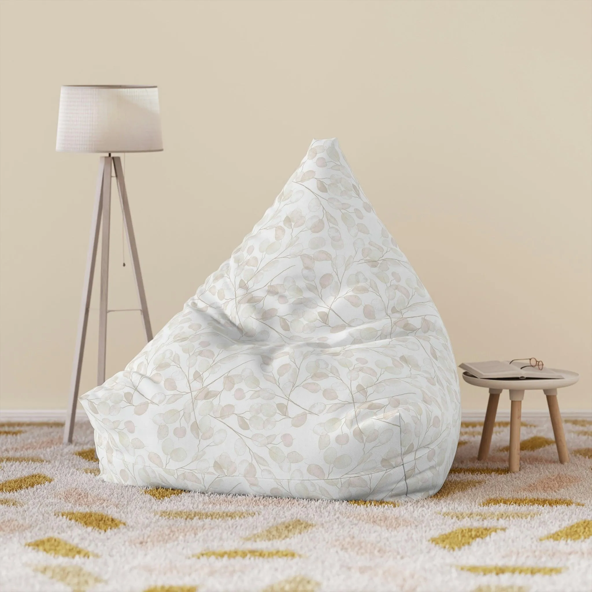 Blossom Luxe Bean Bag Chair Cover: Elite Maison Premium Edition