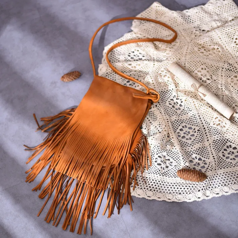 Boho Womens Fringe Crossbody Purse Ladies Shoulder Bag