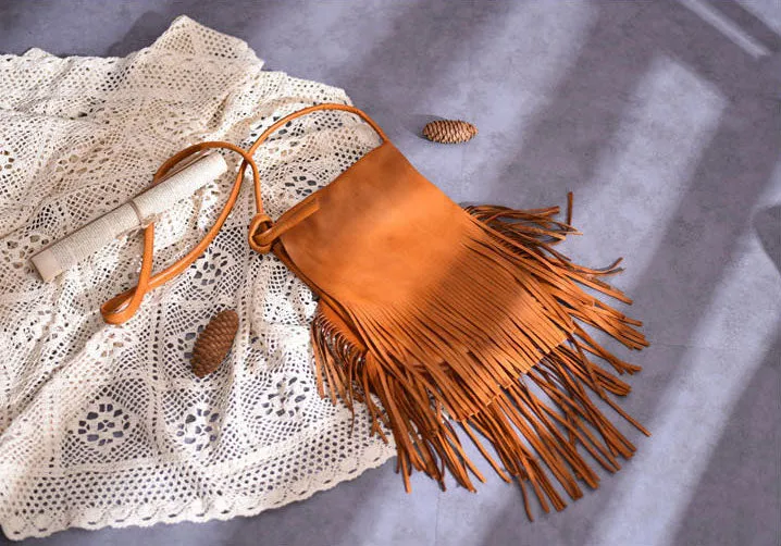 Boho Womens Fringe Crossbody Purse Ladies Shoulder Bag