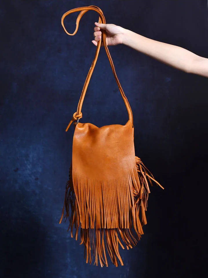 Boho Womens Fringe Crossbody Purse Ladies Shoulder Bag