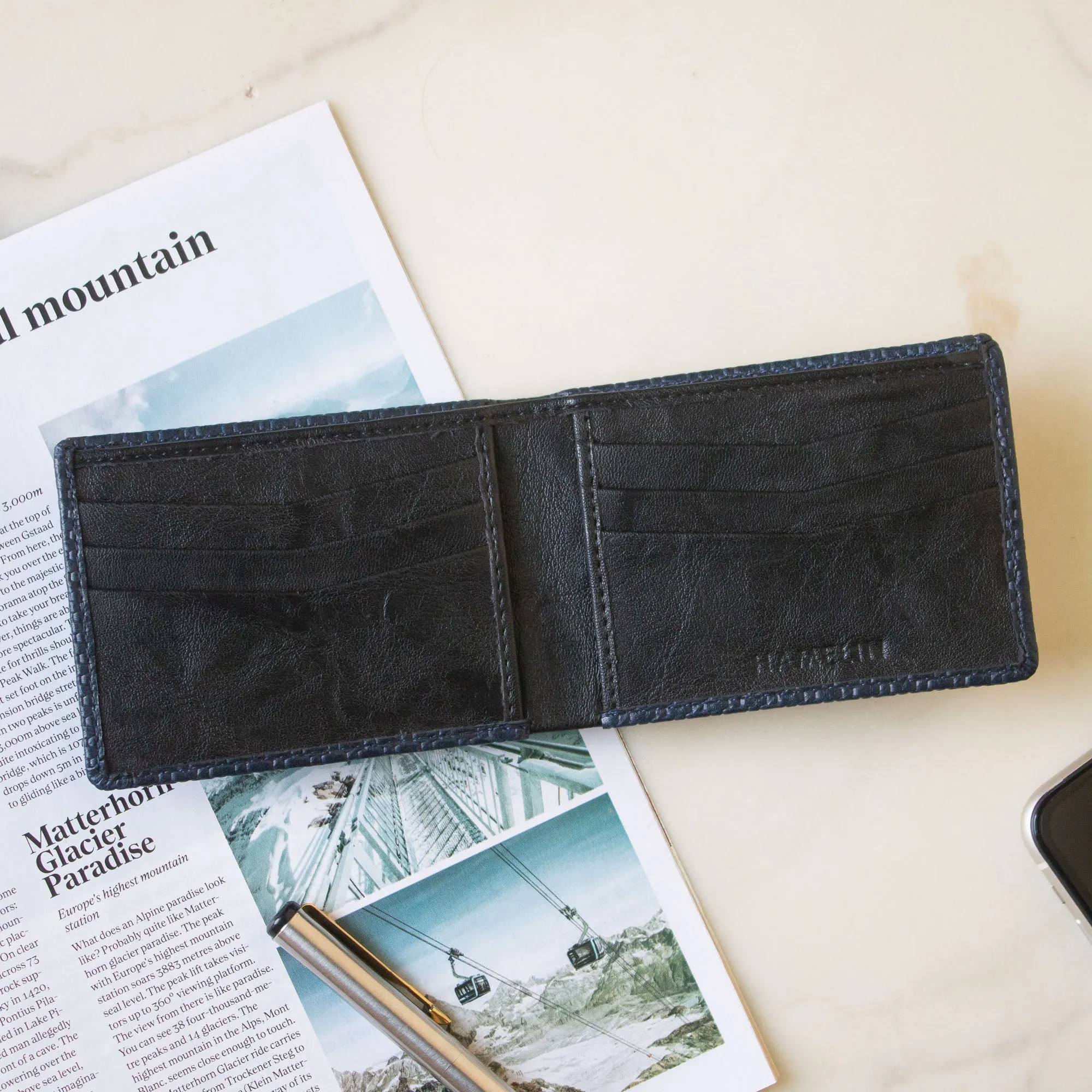 Ethan Slim Wallet for Men (Navy blue)