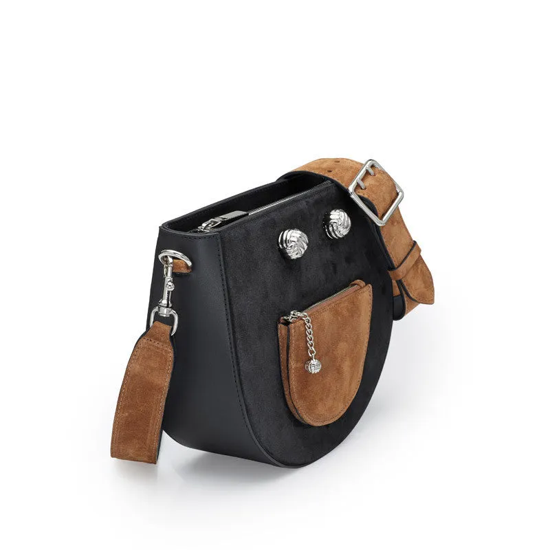 Happie black silver bag