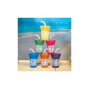 Hibiscus Print Mini Sipper Cups