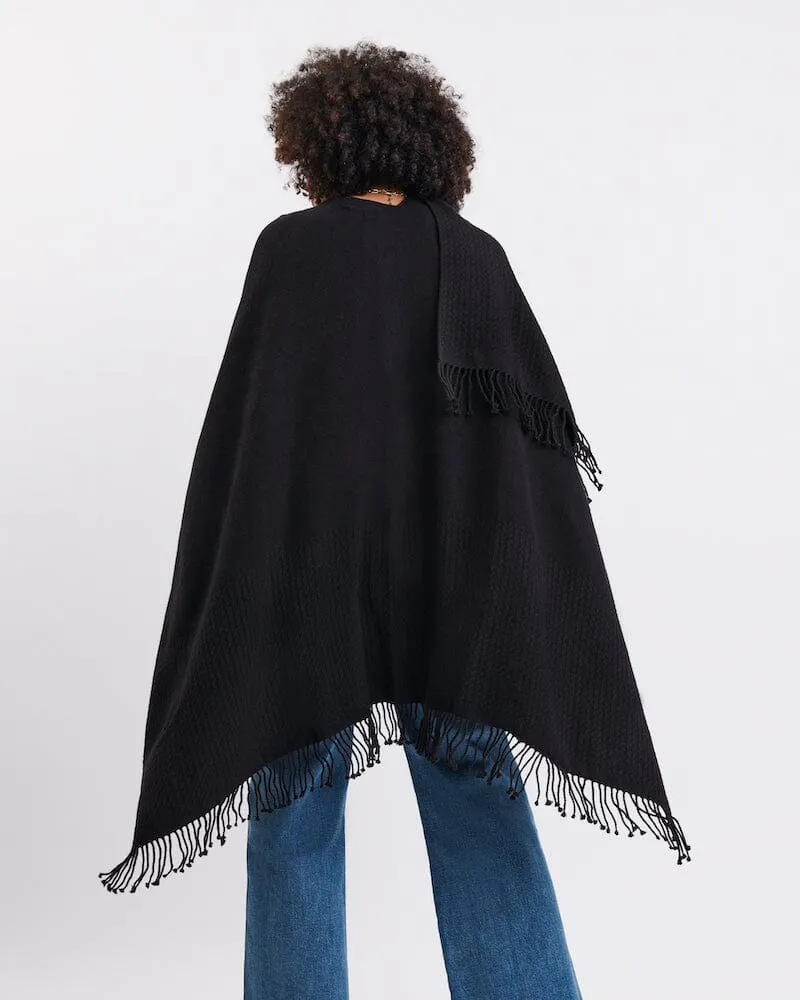 Ink Black Classic Travel Wrap by Mer Sea