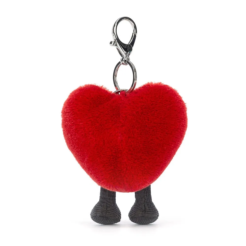 Jellycat amuseable heart bag charm