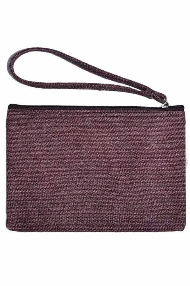 Jute Zipper Pouch (Pack Of 5)