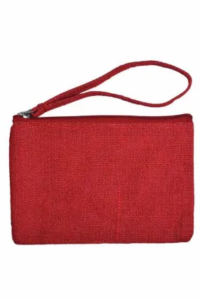 Jute Zipper Pouch (Pack Of 5)