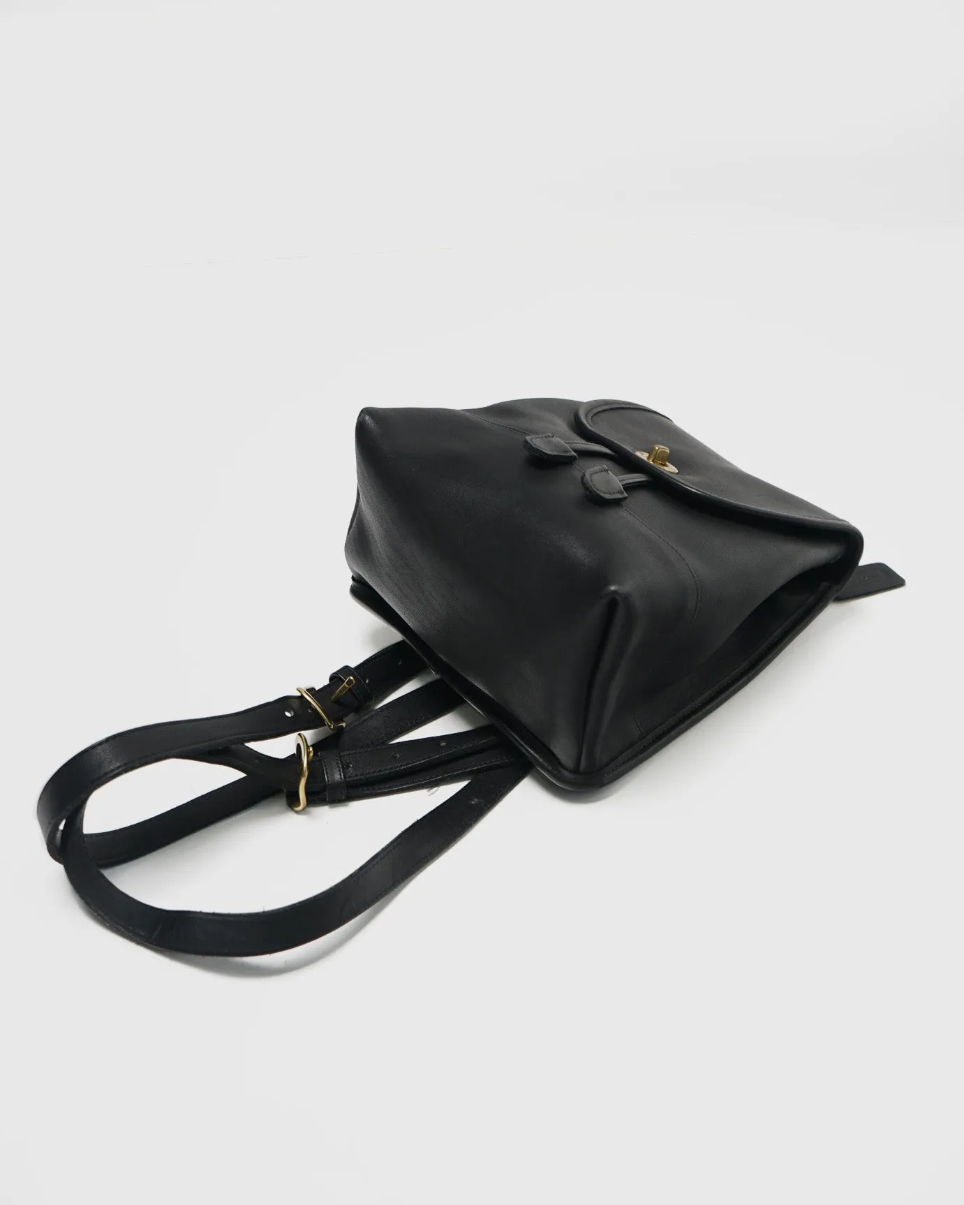 Leather Backpack / Black