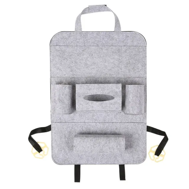 Multi-Pocket Car Seat Back Organizer