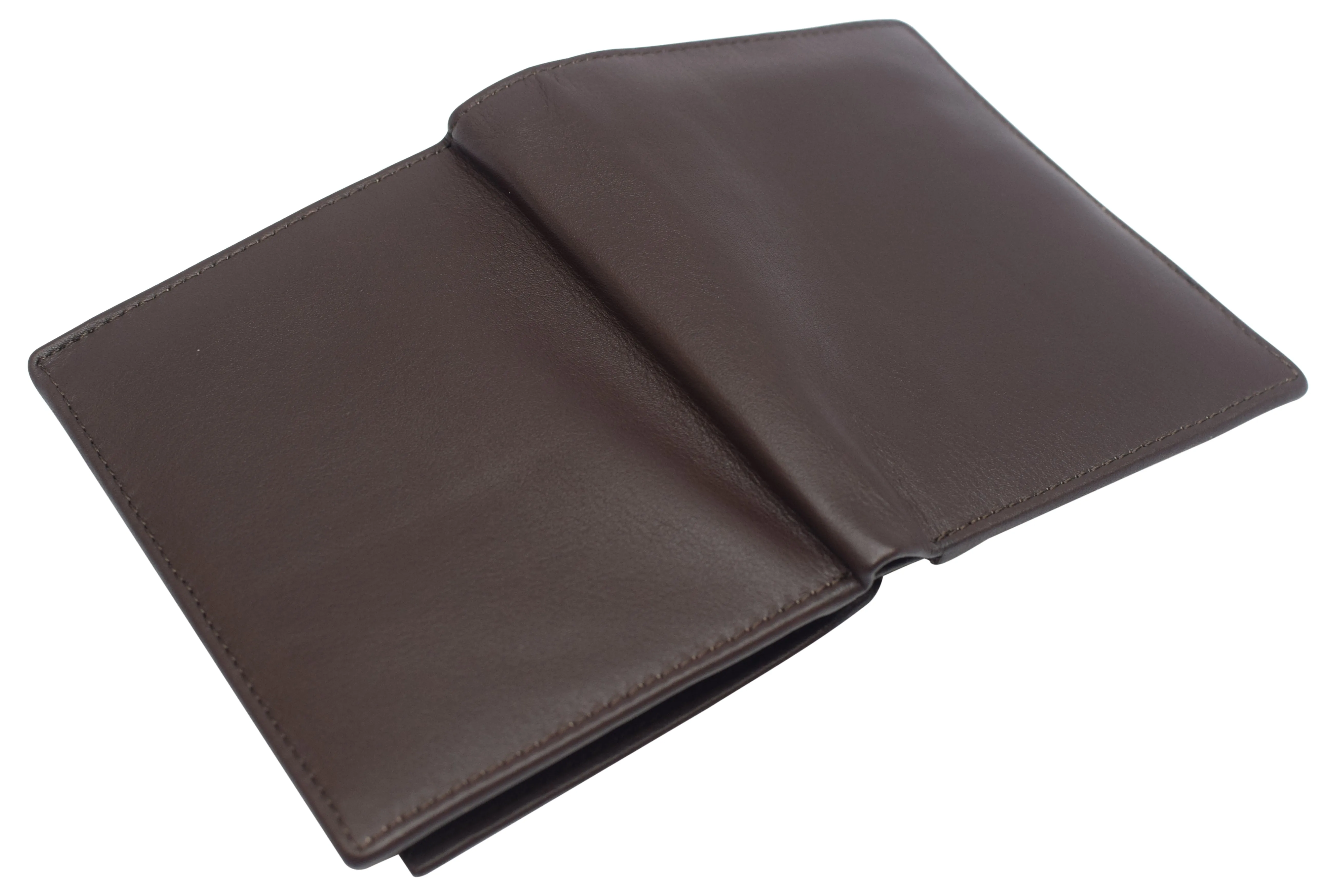 Napa Leather Hipster Bifold Wallet for Men With ID Window and RFID Blocking