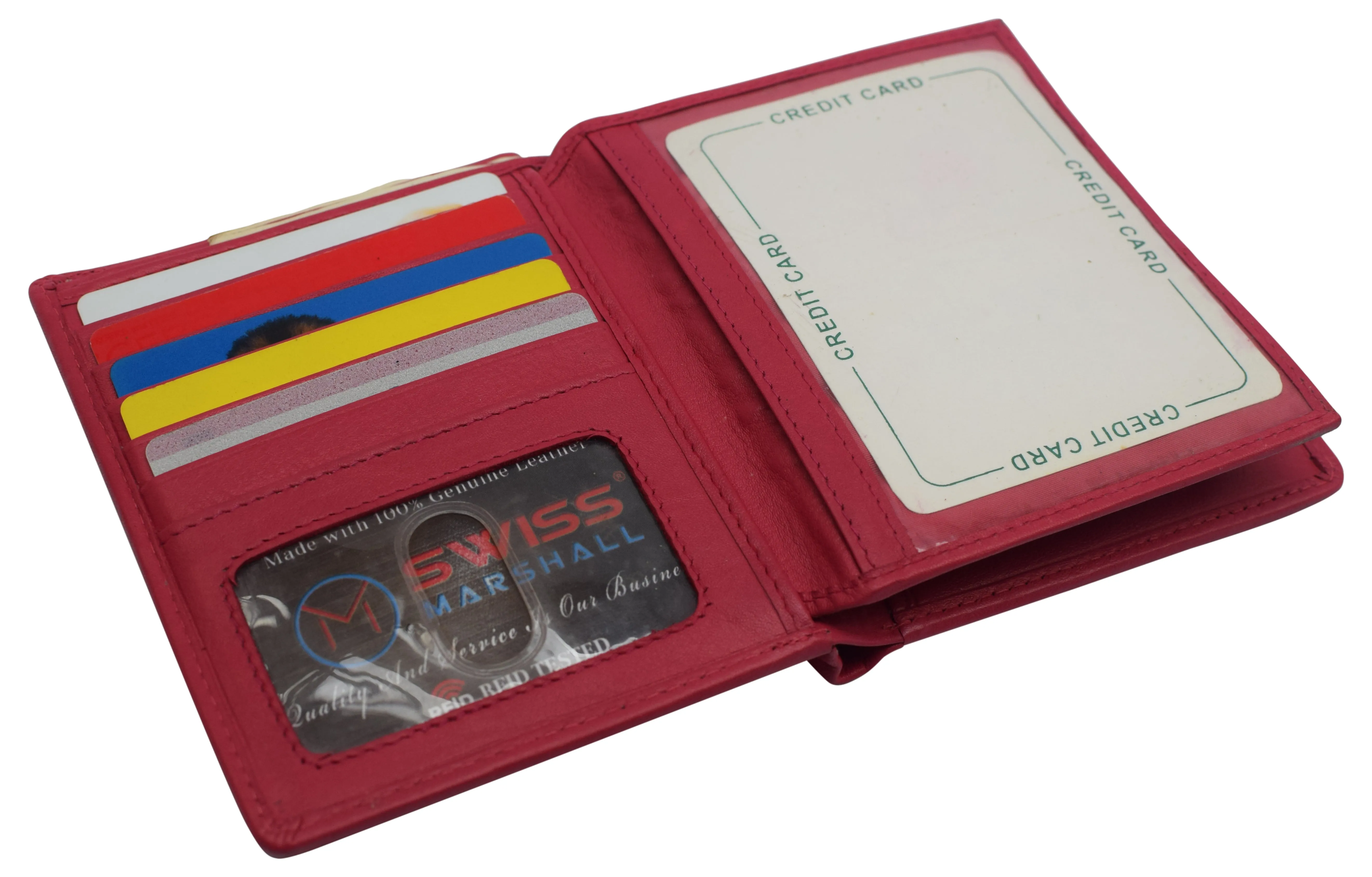Napa Leather Hipster Bifold Wallet for Men With ID Window and RFID Blocking