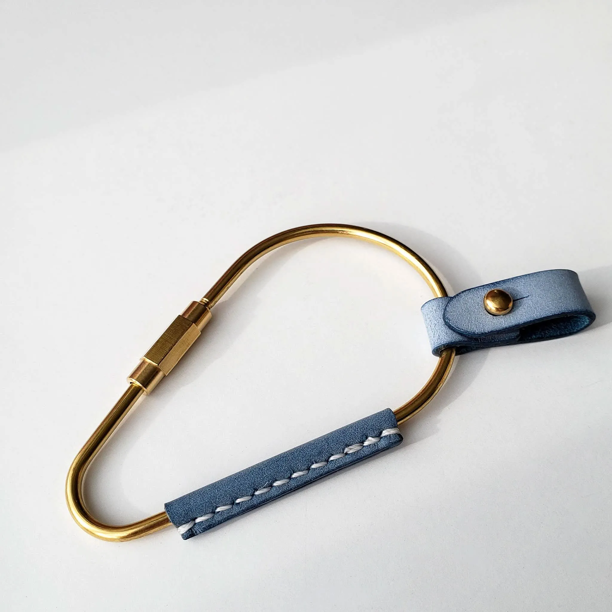 Pear Brass Key Carabiner