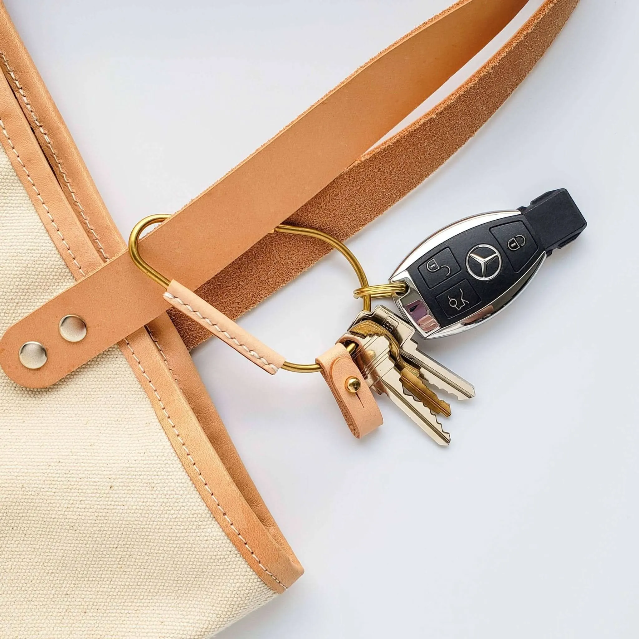 Pear Brass Key Carabiner