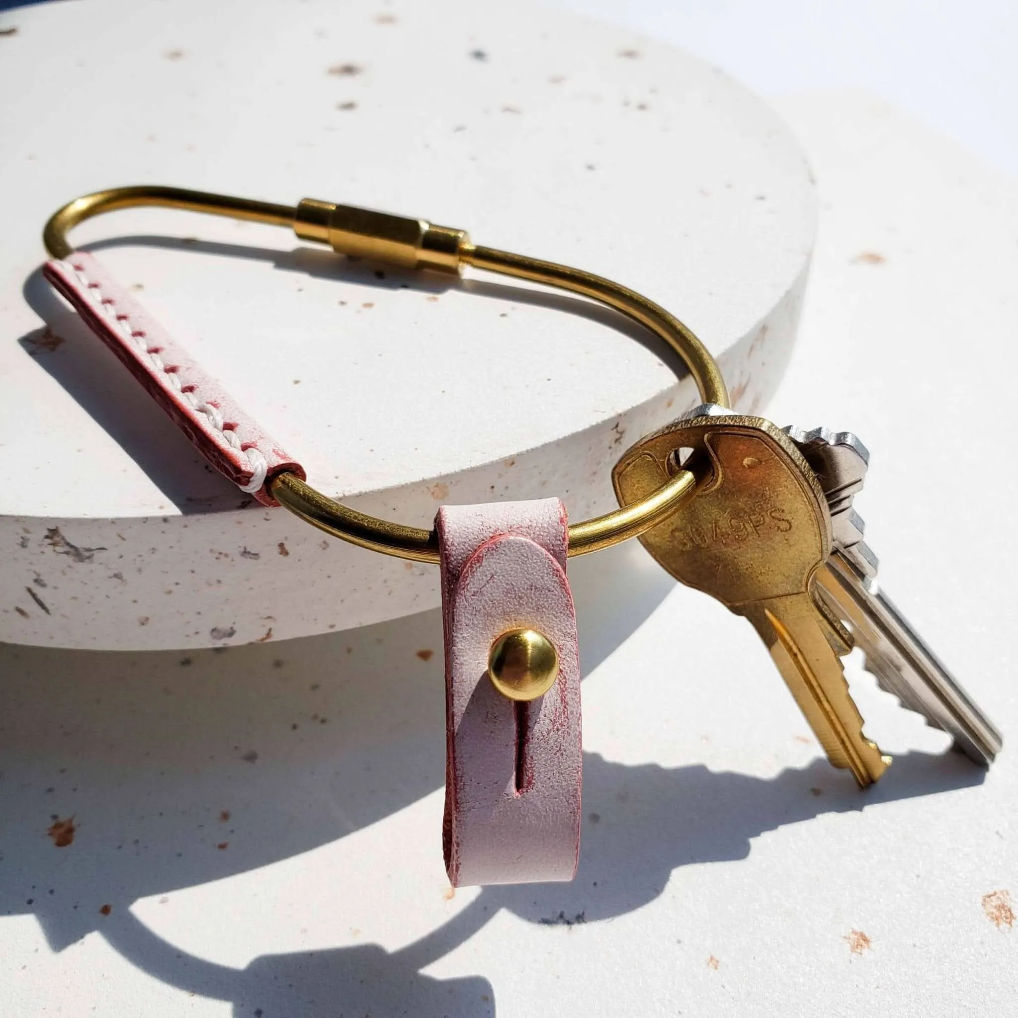 Pear Brass Key Carabiner
