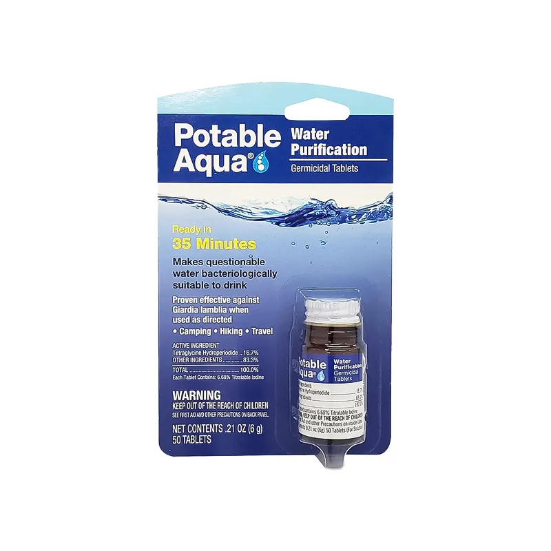 Potable Aqua Water Purification Germicidal Tablets