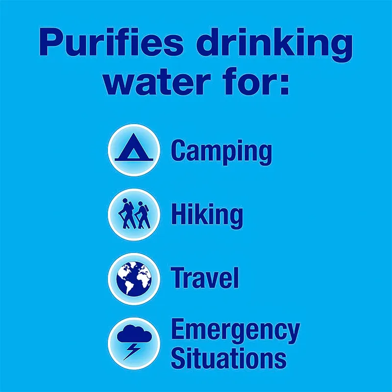 Potable Aqua Water Purification Germicidal Tablets