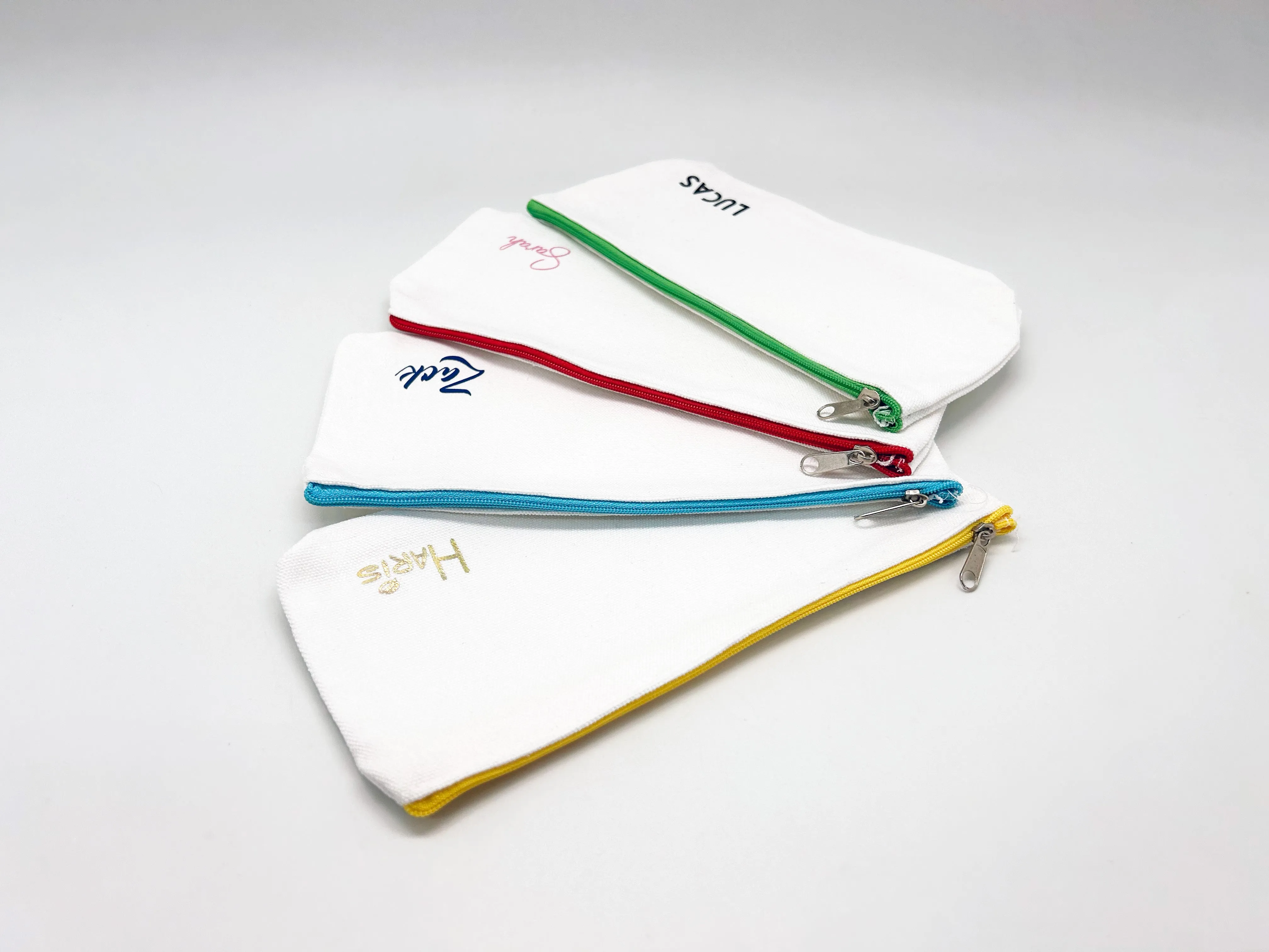 Premium Canvas Fabric Pencil Case (Name Printing)