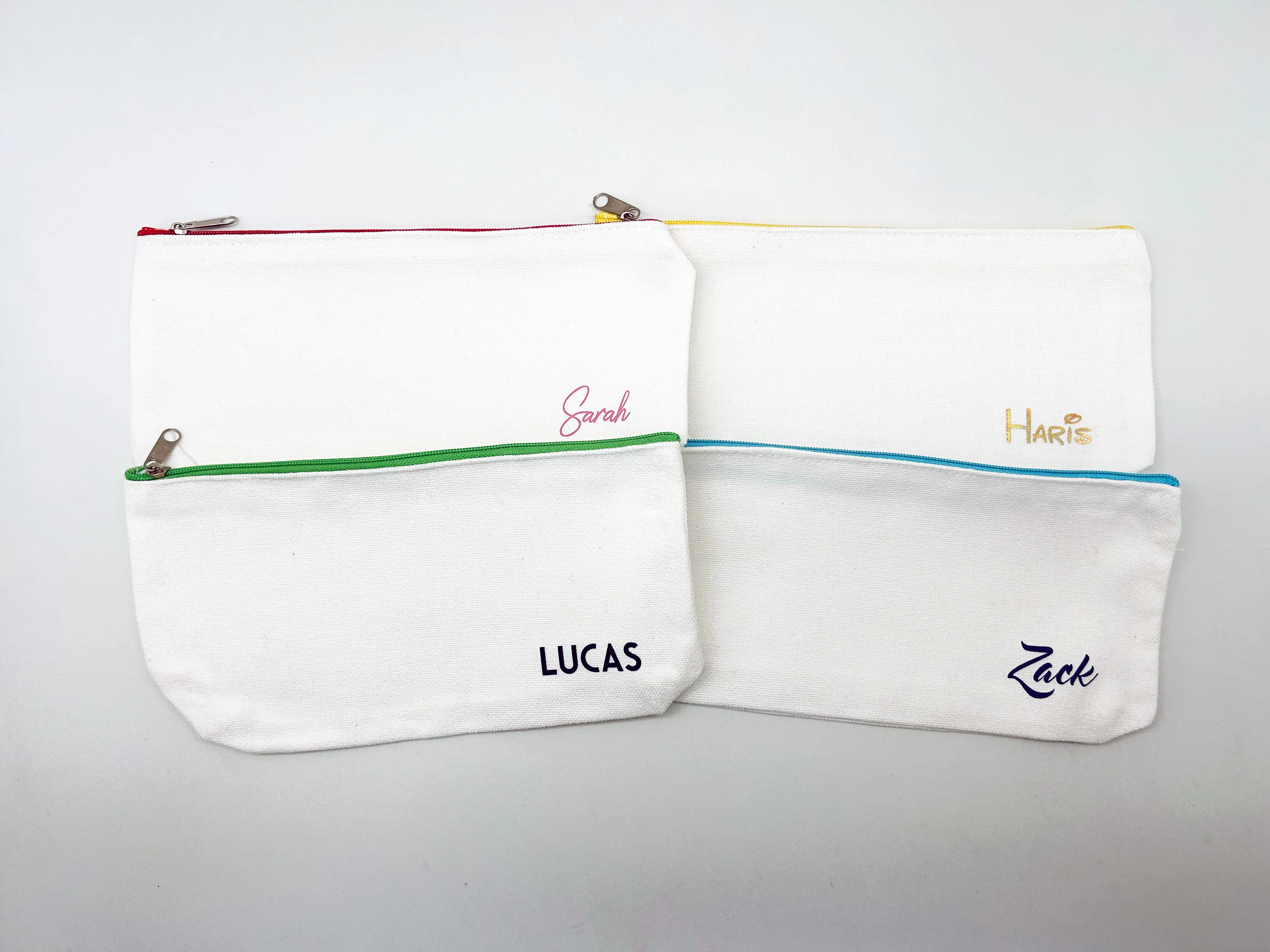 Premium Canvas Fabric Pencil Case (Name Printing)