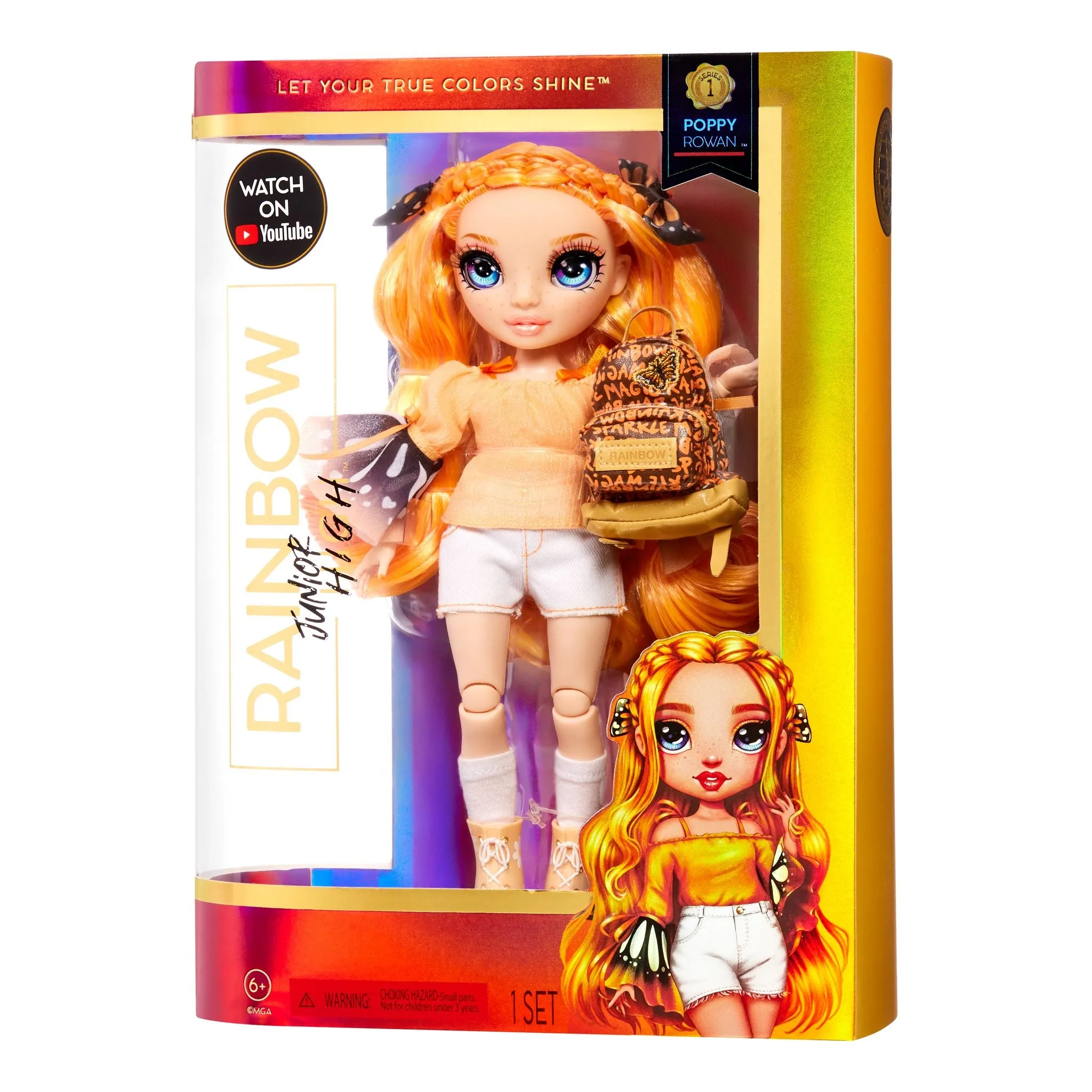 Rainbow High Junior High Fashion Doll - Poppy Rowan