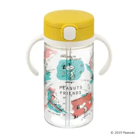 Richell - Vintage Snoopy Peanut Collection Clear Tritan Sippy Straw Bottle Mug