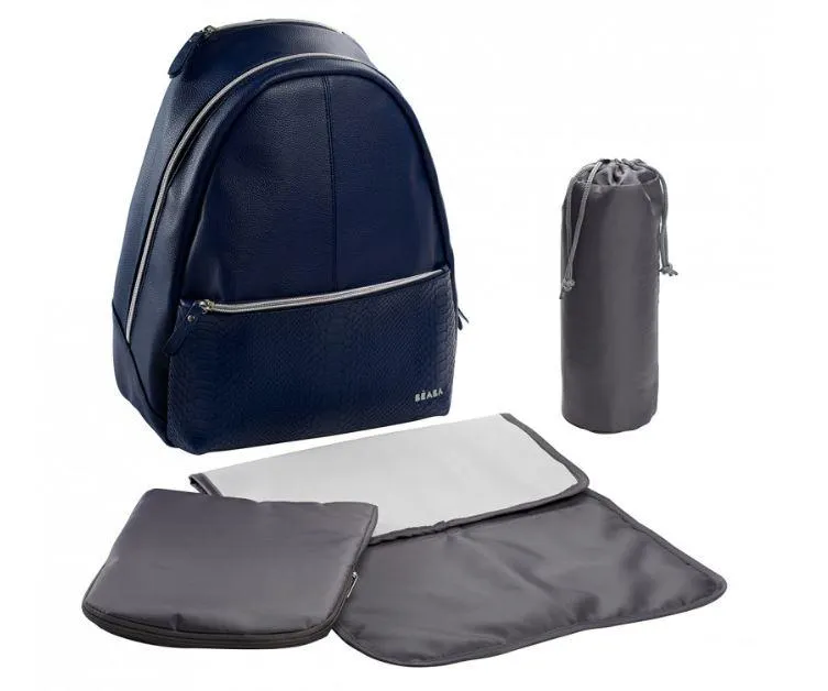 San Francisco Nappy Backpack - Blue with Snake Print