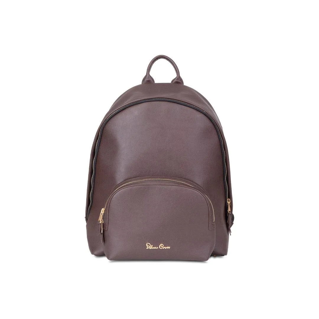 Silver Cross Vegan Leather Changing Rucksack - Cocoa