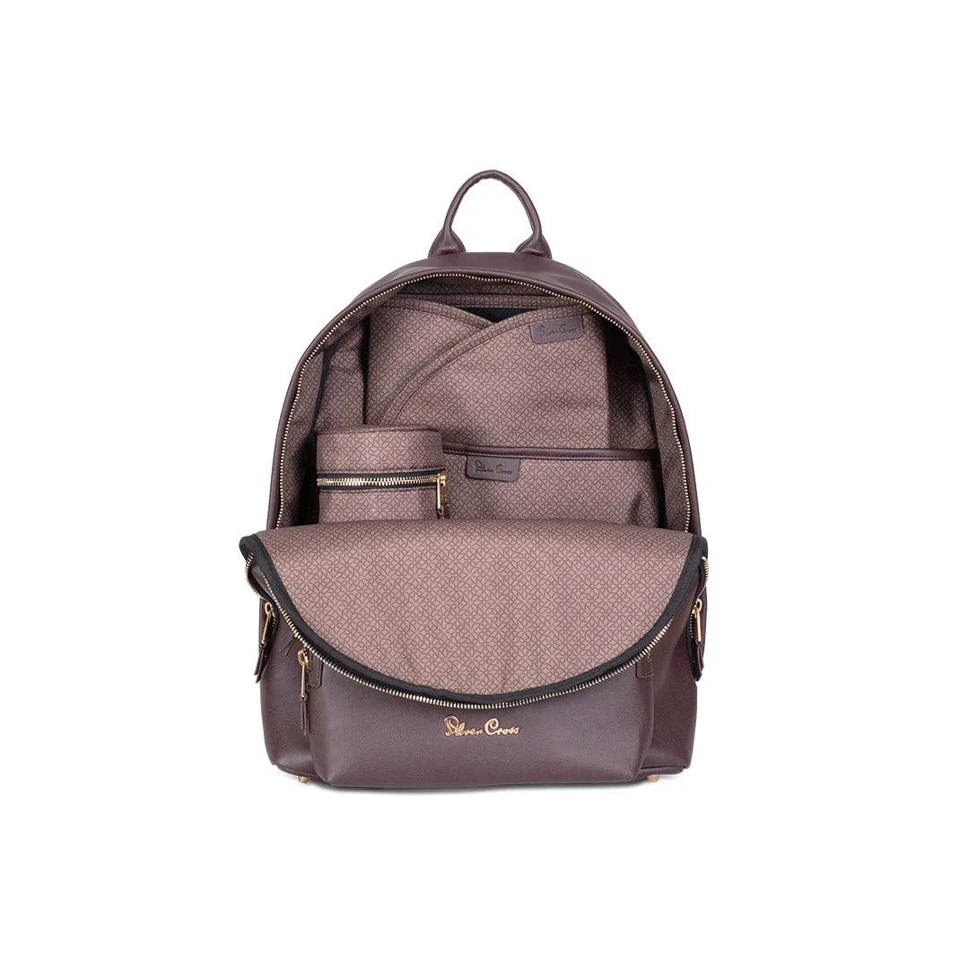 Silver Cross Vegan Leather Changing Rucksack - Cocoa