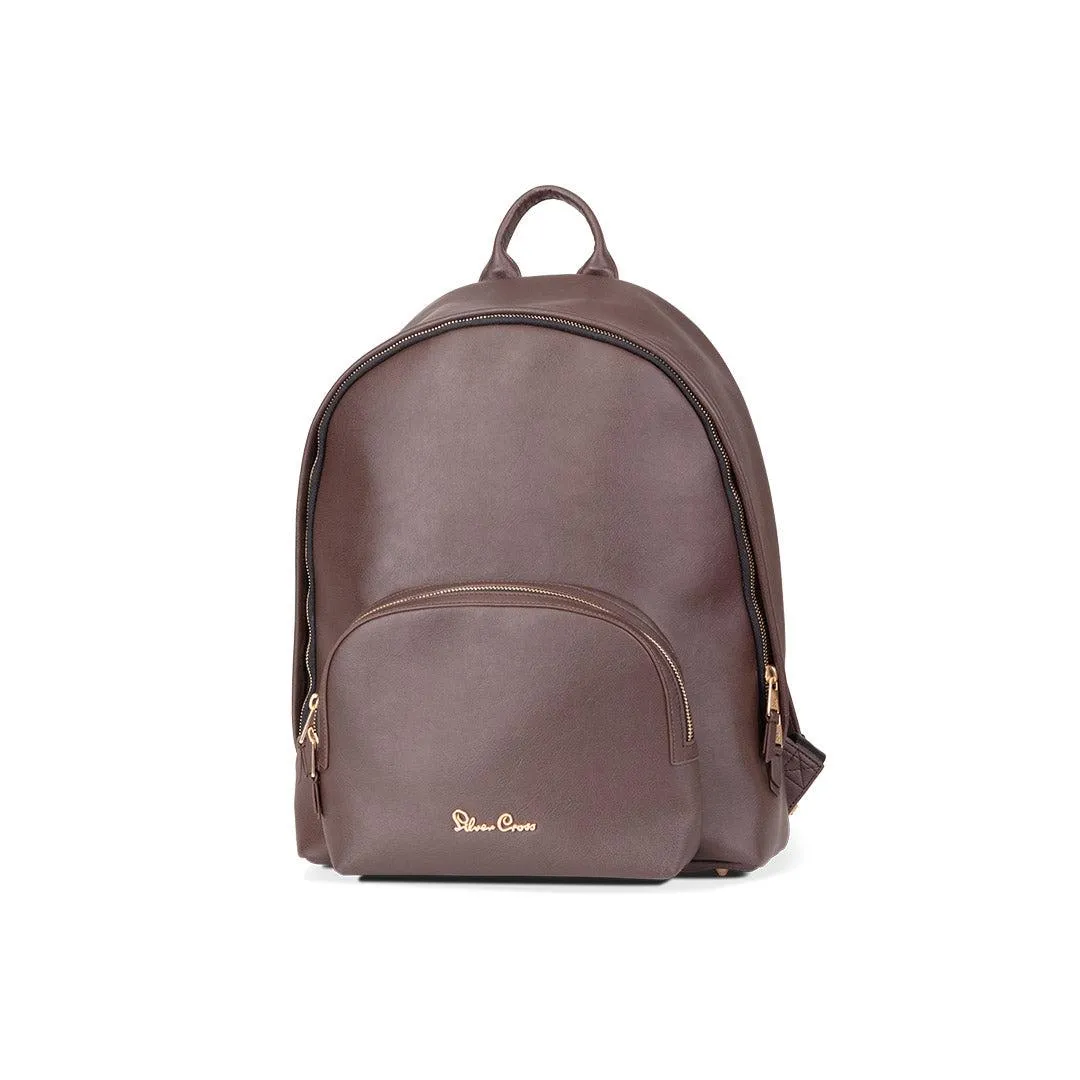 Silver Cross Vegan Leather Changing Rucksack - Cocoa