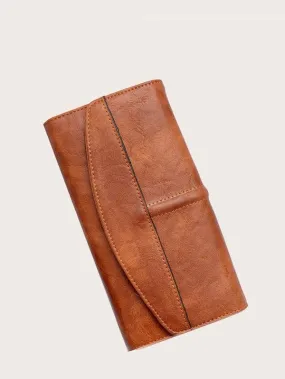 Solid Brown Leather Wallet