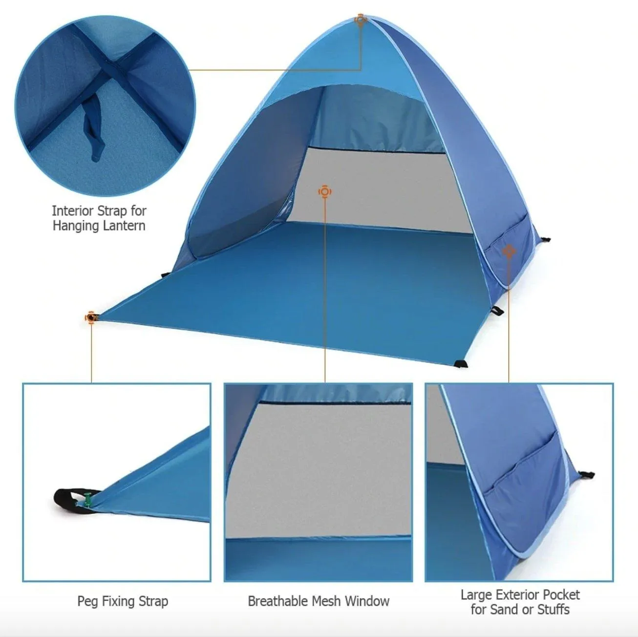 Ultralight Instant Beach Camping Tent