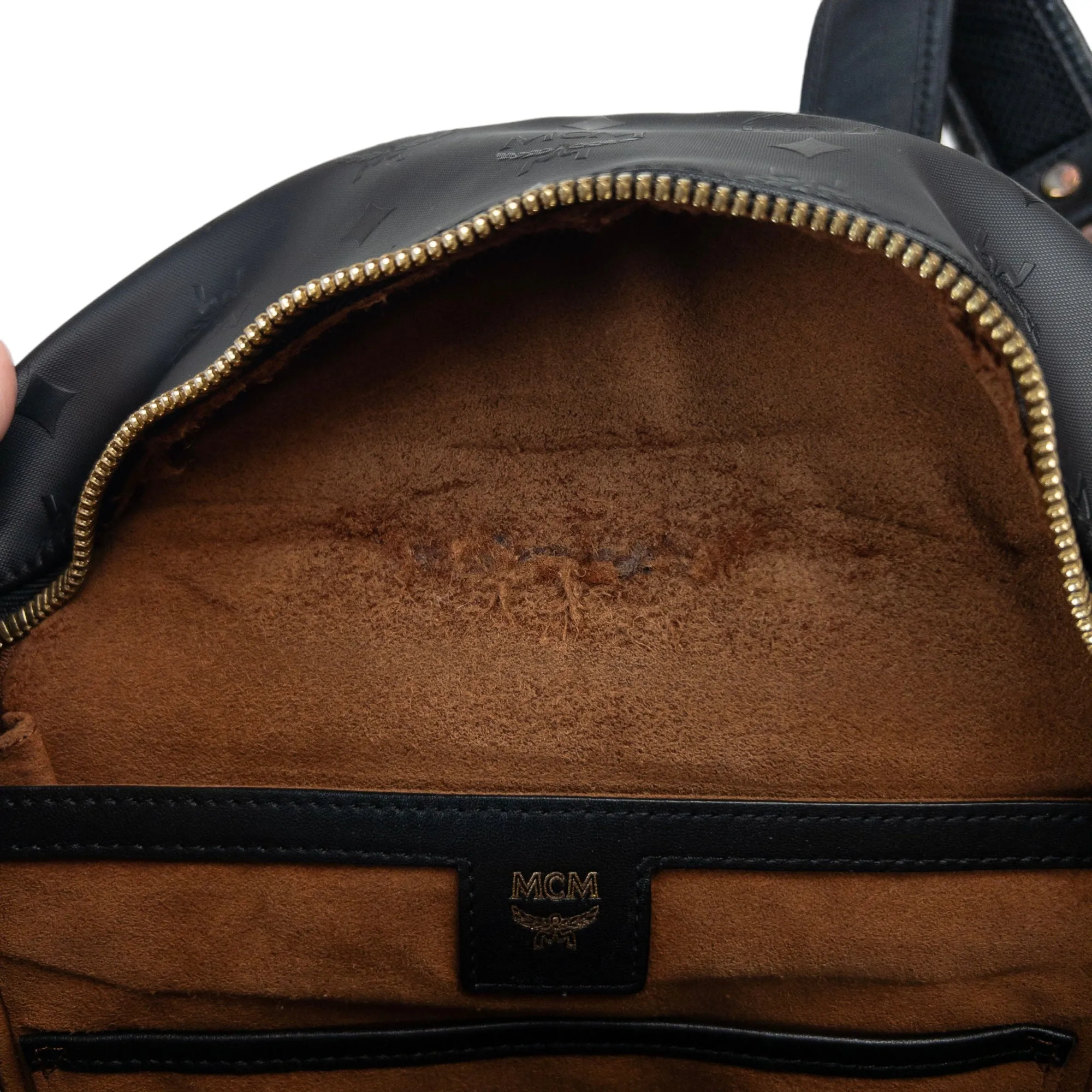 Vintage MCM Monogram Leather Backpack