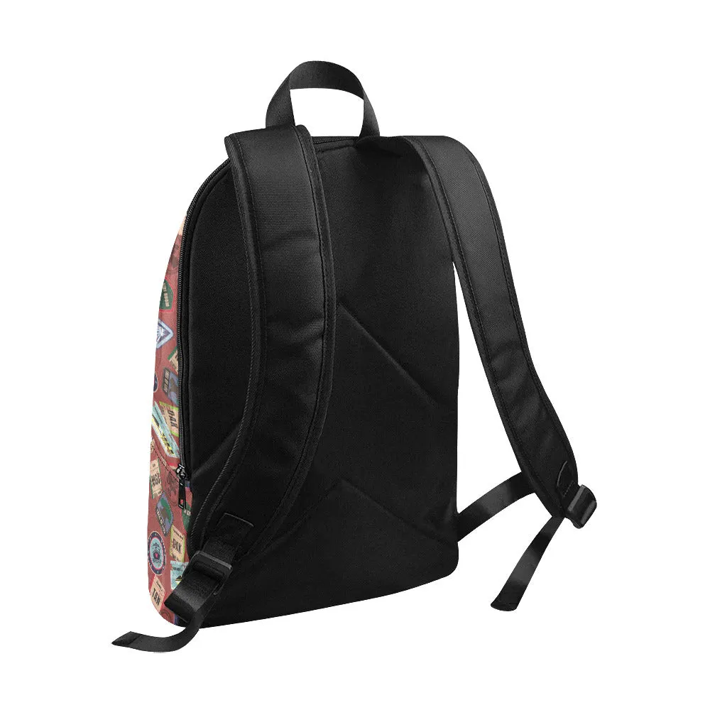 Vintage Travel Fabric Backpack