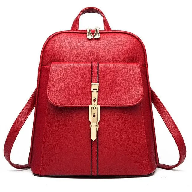 Women Backpack Bags Rucksack Leather Backpacks Schoolbags Women Bag Travel Shoulder Bag mochila feminina #25