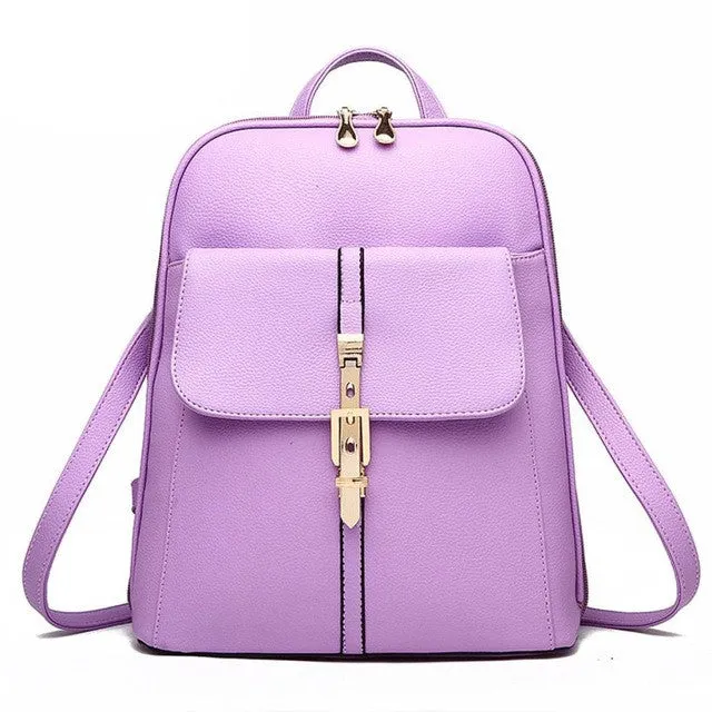 Women Backpack Bags Rucksack Leather Backpacks Schoolbags Women Bag Travel Shoulder Bag mochila feminina #25