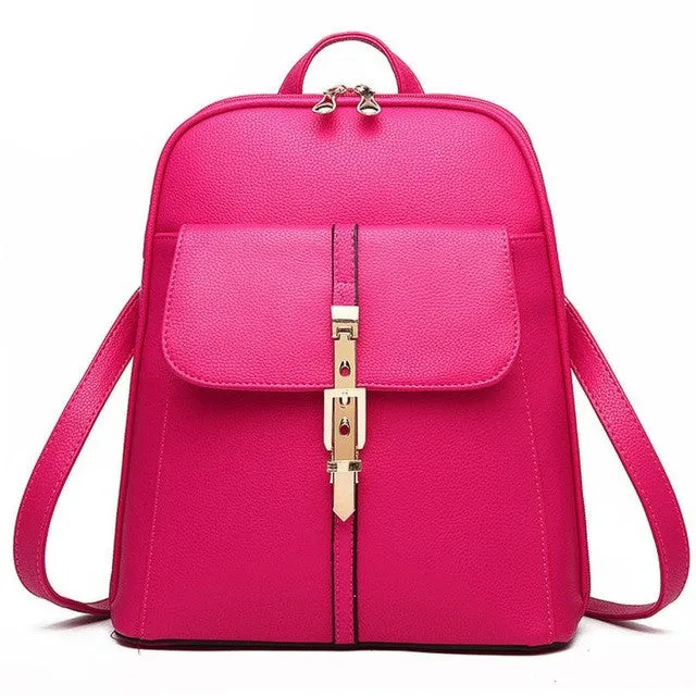 Women Backpack Bags Rucksack Leather Backpacks Schoolbags Women Bag Travel Shoulder Bag mochila feminina #25