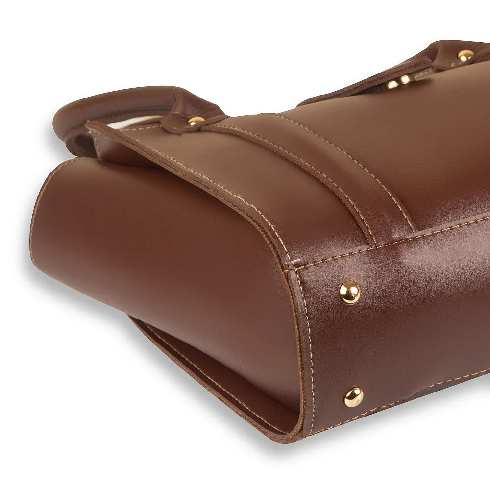 Zenvy Brown Coral Shoulder Bag