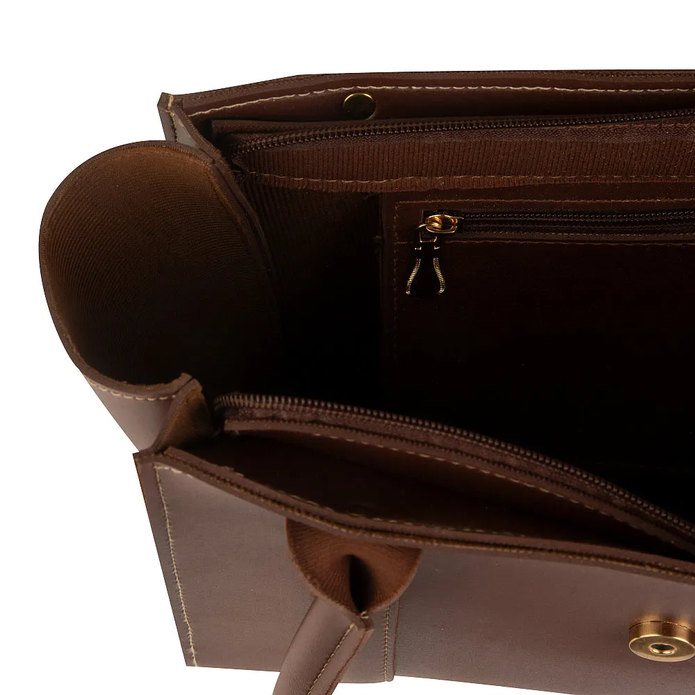 Zenvy Brown Coral Shoulder Bag